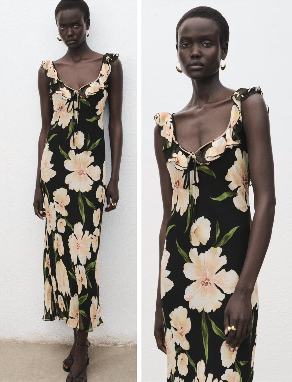 MANGO Floral Dress